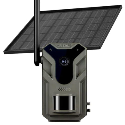 4G LTE Solar Trail Camera – No-Glow Night Vision, Live Feed & Two-Way Audio for Wildlife Monitoring