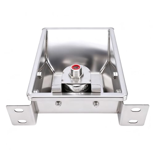 Rengue Automatic Cow Drinking Water Bowl, Stainless Steel Cattle Waterer with Float Valve for Farms and Livestock Animals