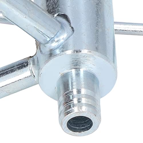 Milking Claw, 4 Milk Cup Holes 16mm Diameter Iron Galvanized Material Wear Rust Milking Machine Collector, Cow Milker Claw with Hook Design for Dairy Cattle