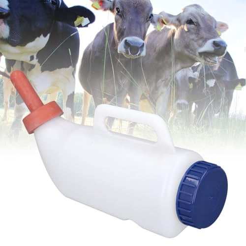 Calf Nursing Bottle, Nurser Bottles with Handle, Calf Cow Feeding Milk Bottle Cups, 2L Calf Cow Feeding Milk Bottle Cups, Animal Feeding Bottle, Goats Milk Feeder for Farm