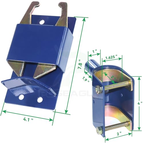 [Upgraded] 2 Pack Blue S16100100 Two Way Lockable Gate Latch | Include Hardware and Screwdriver, for Farm Gate Latch, Metal Gates with 1-5/8" to 2" Diameter Round Tubes - color: A06 xS16100300 Gate Latch for 1-5/8" to 2" Tubes