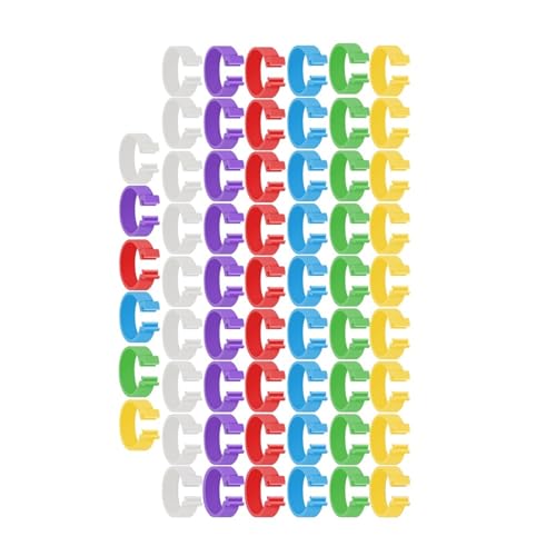 16mm Poultry Clasp Foot Ring Without Text Colourful Chicken Clip Animal Identification Tool Rings for Farm Leg Chick Duck Goose for Easy Flock Management(Mixed,20Pcs) - color: Mixed, size: 20Pcs