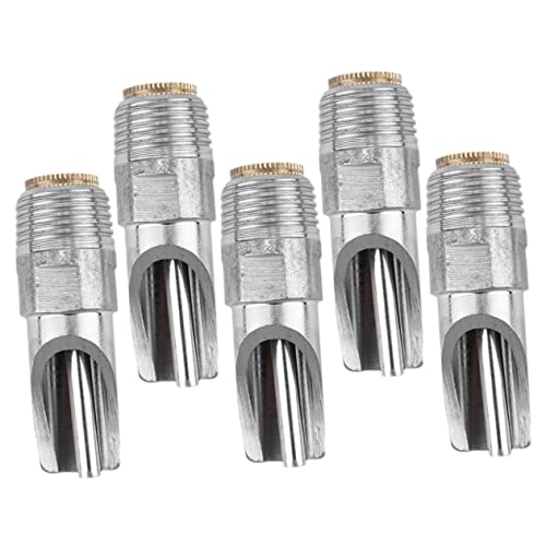 ORFOFE 5pcs Stainless Steel Pig Water Feeder Nozzles Durable Drinker Nozzle for Livestock Anti-Splash Design for Efficient Water Usage Animal Husbandry