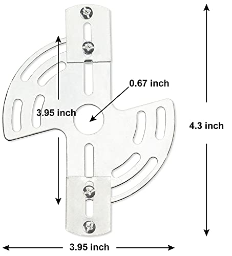 Qc Lighting Adjustable Crossbar with Screws and Nuts, Multifunctional Ceiling Light Bracket Light Fixture Crossbar Plate for Mount Wall Light, Close to Ceiling Light, Chandelier - size: Butterfly