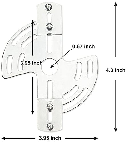 Qc Lighting Adjustable Crossbar with Screws and Nuts, Multifunctional Ceiling Light Bracket Light Fixture Crossbar Plate for Mount Wall Light, Close to Ceiling Light, Chandelier - size: Butterfly
