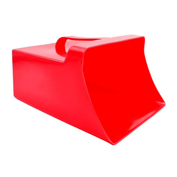 Jumbo Size Food Service Utility Ice Scoop Feed Scoop Shovel 128 Ounce (RUBY RED) for Restaurant Bar Ingredient Grain Pet Animal Dry Food - color: Ruby Red