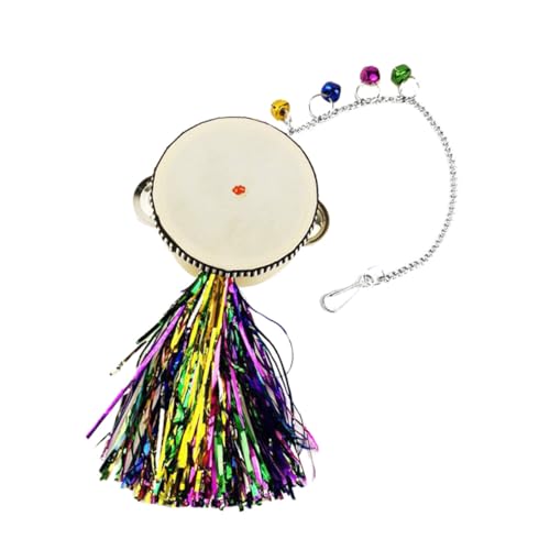 Chicken Mirror Hanging for Hens Roosters Drum Mirror Pet Enrichment Increases Activity Reduces Boredom Durable Attractive Design for Poultry Play