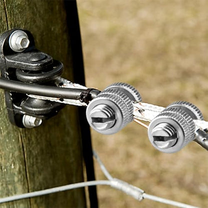 20 Pieces Split Bolt Joint Clamp Wire Connector Electrical Fence Connector Aluminium Alloy for Multiple Electric Fence