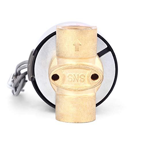 SNS 3/8"NPT AC110V Brass Electric Solenoid Valve Normally Closed Water,Air,Diesel 2W040-N10/AC110V - style: AC110V