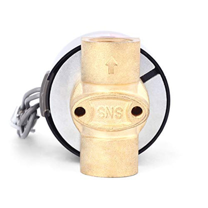 SNS 3/8"NPT AC110V Brass Electric Solenoid Valve Normally Closed Water,Air,Diesel 2W040-N10/AC110V - style: AC110V