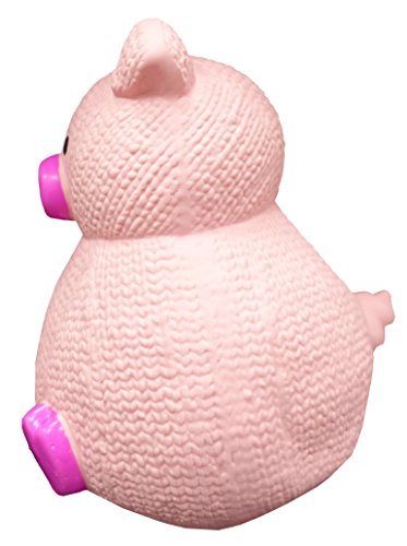 Latex with Rubber Tumbler Dog Toy 5" H (Pig)