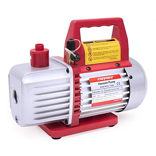 Single-Stage HVAC Vacuum Pump, 3.5CFM - Ideal for AC Repair Tools, Car AC Vacuum Pump, AC Vacuum Pump Kit, and Recovery Machine HVAC - Also Known as Bomba de Vacio A/C (TA350) - size: 350