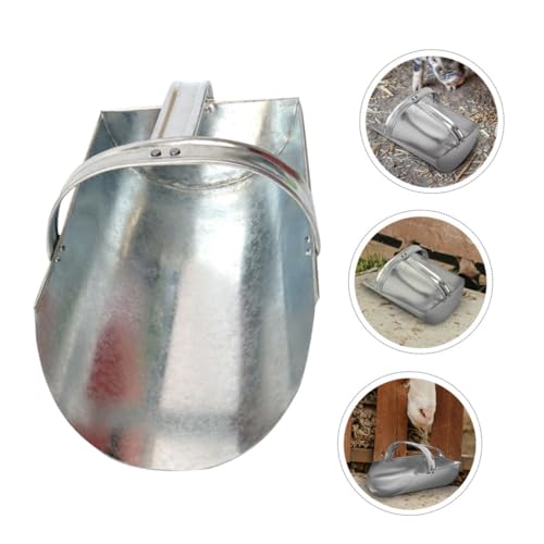 1pc Iron Shovel for Farm Supply Capacity Feeding Scoop for Poultry and Livestock Portable and Easy to Clean Farm Tool