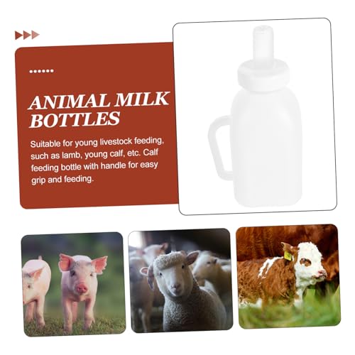 Outanaya Lamb Feeding Bottle Handle Calf Nursing Bottle for Small Animals Pet Feeding Container for Goats and Lambs Reusable Design for Farm Use