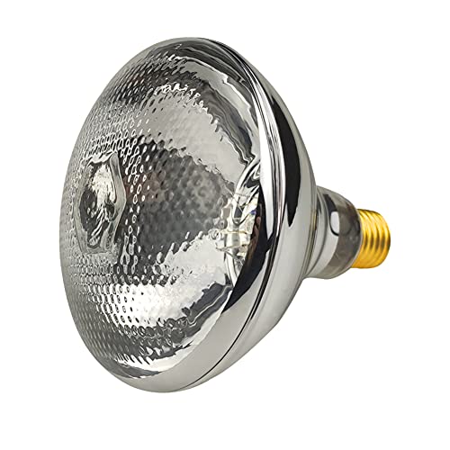 2 Pack Heat Lamp Clear Infrared Bulbs PAR38/125 Watts Glass Lamp Bulb for Food Service, Brooder Bulb, Chicks, Pet, Bathroom, Light Therapy Use E26 Base, Flood Light Heat Lamp. - style: PAR38/125 Watts