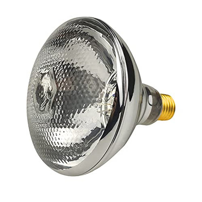 2 Pack Heat Lamp Clear Infrared Bulbs PAR38/250 Watts Glass Lamp Bulb for Food Service, Brooder Bulb, Chicks, Pet, Bathroom, Light Therapy Use E26 Base, Flood Light Heat Lamp Bulb - style: PAR38/250 Watts