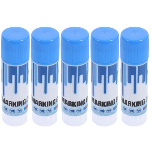 Abaodam 5Pcs Farm Marking Crayons Water Resistant Identification Pens for Pigs Cows Goats Smooth Application for and Treatment Markings and Distinct