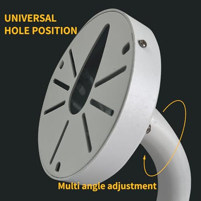 Indoor Outdoor Security Camera Wall Mount, L-Type Metal Bracket, Junction Box Cable Management