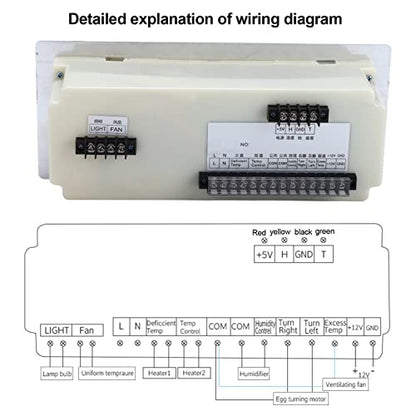 110V Egg Incubator Controller XM18D Digital Temperature Humidity Controller | Temperature Humidity Control Thermostat for Homebrew Incubator Greenhouse