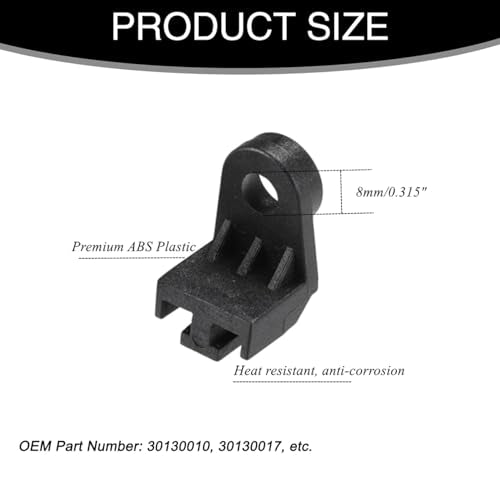 4PCS Electric Radiator Fan Mounting Kit, L Shape Fan Bracket Feet Mounts Legs Install Tabs Universal Plastic Vehicle Engine Radiators Intercooler Cooling Fan Mount Tab - size: 4PCS