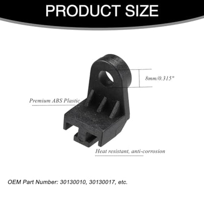 4PCS Electric Radiator Fan Mounting Kit, L Shape Fan Bracket Feet Mounts Legs Install Tabs Universal Plastic Vehicle Engine Radiators Intercooler Cooling Fan Mount Tab - size: 4PCS