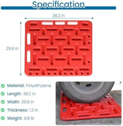 Red Livestock Sorting Panel - Lightweight Animal Guide Panel with Handle for Pig, Cattle, Sheep, Goats - 1.3 in Thick Livestock Barrier for Farms and Ranches - size: Medium