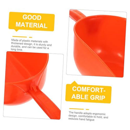 Abaodam Livestock Shovel Reusable Farm Food Scoop for Poultry and Livestock Ergonomic Handle Design for Farm Feeding and Garden Use