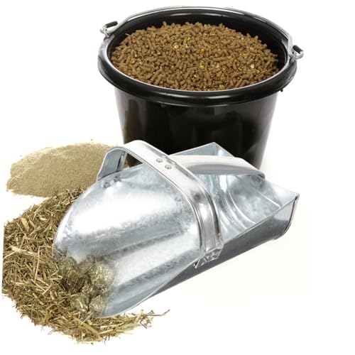 HANABASS Durable Feed Scoop Thicken Farm Food Shovel for Livestock for Poultry Cattle and Sheep Feeding Comfortable Handle for Easy Use
