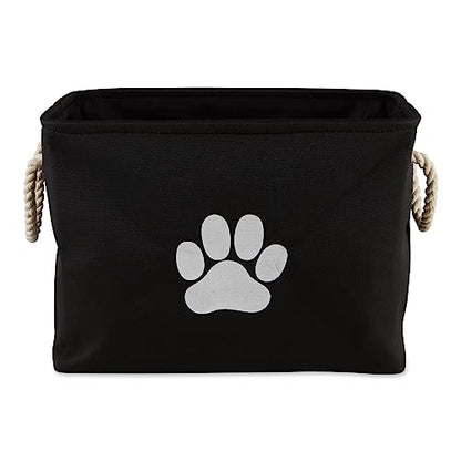 Bone Dry Pet Storage Collection Collapsible Bin, Black, Medium Rectangle - color: Black, size: Medium Rectangle
