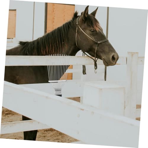 2Pcs Livestock Hairbrush Ergonomic Cattle Clean Brush Horse Grooming Tool for Soft Elastic Design for Effortless Fabric Grooming Portability