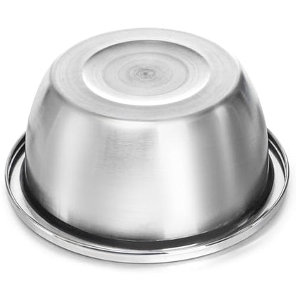 10 Pack Stainless Steel Dog Bowls, 8 Cup 64 OZ Metal Thickened Food and Water Dish, 8.7 Inch Ample Capacity & Dishwasher Safe Pet Feed Replacement Bowls for Small Medium Large Dogs Cats