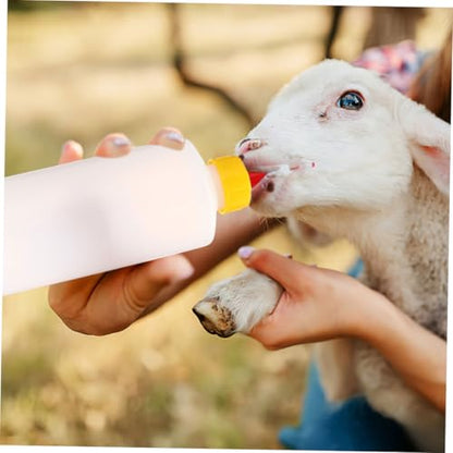 UKCOCO 2Sets Goat Milk Feeding Bottles for Calves and Lambs Capacity Multi Use Farmhouse Milk Bottles Durable Design Easy to Clean for Livestock Feeding