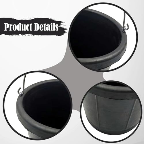 Rubber Feed Bucket Versatile Rubber Pail Garden Water Bucket for Animals