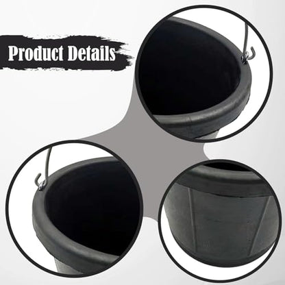 Rubber Feed Bucket Versatile Rubber Pail Garden Water Bucket for Animals