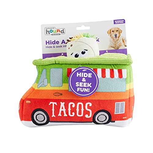 Outward Hound Hide A Taco Plush Dog Toy Puzzle - color: Taco Truck