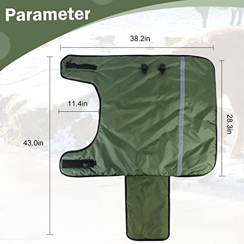 Goat Blankets for Winter Calf Blanket Thickened Warm Calf Clothing Calf Warm Artifact Calf Cold Clothing Calf Keep Warm Clothing Horse Blanket for Cattle Calves Goats Foals Donkeys（Green 1 Pack）