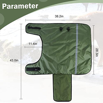 Goat Blankets for Winter Calf Blanket Thickened Warm Calf Clothing Calf Warm Artifact Calf Cold Clothing Calf Keep Warm Clothing Horse Blanket for Cattle Calves Goats Foals Donkeys（Green 1 Pack）
