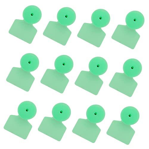 100pcs Blank Animal Ear Tags for Livestock Identification Durable Lightweight Fade Resistant Tags for Cattle Goats Pigs Sheep Management