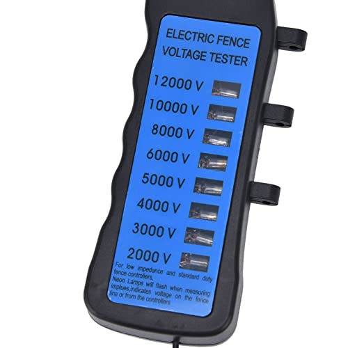 GLOGLOW Nan Electric Fence Voltage Tester, 12KV Neon Voltage Test Tool for Livestock and Farm Use Landscape Aquaculture