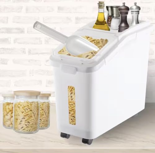 Large Airtight Rice and Pet Food Storage Container 11.4 Gal / 50 L Capacity NS55096