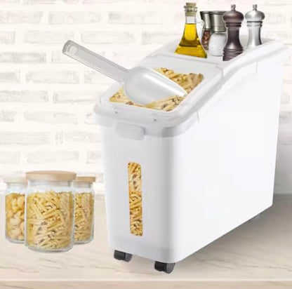 Large Airtight Rice and Pet Food Storage Container 11.4 Gal / 50 L Capacity NS55096