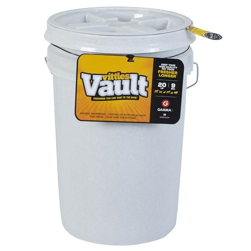 Gamma2 Vittles Vault Dog Food Storage Container, Up to 20 Pounds Dry Pet Food Storage, Made in USA - size: 20 Pound
