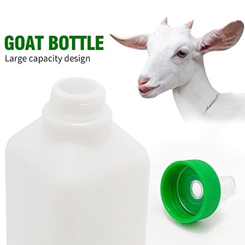 1 Pcs Lamb Calf Goat Feeding Bottle, 850ML Lamb Nursing Goat Calf Milk Water Bottle Piglet Feeding Sheep Milk Bottle for Livestock Farm Animals