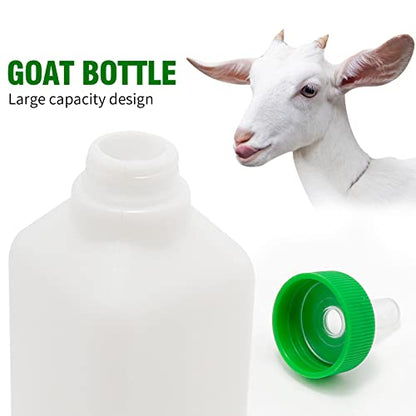 1 Pcs Lamb Calf Goat Feeding Bottle, 850ML Lamb Nursing Goat Calf Milk Water Bottle Piglet Feeding Sheep Milk Bottle for Livestock Farm Animals