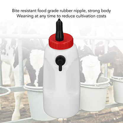 Calf Nursing Bottle, 4L Calf Milk Bottle New Born Cow Milk Feeder with Handle Farm Feeding Equipment