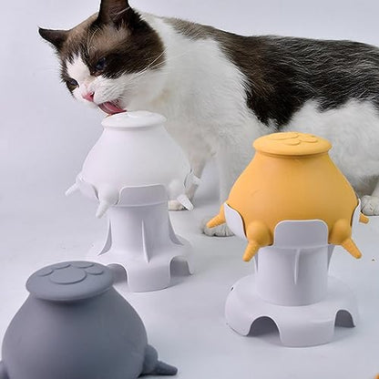 Puppy Bottles for Nursing, Milk feeders for Multiple Puppy,Feeder Bowl for Kittens, Puppy,Capacity 300ml, White Hollow Base