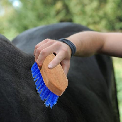 Beaupretty Horse Grooming Brush Wooden Comb Stiff Bristle 15.5X5.5 Inch Fur Cleaning Tool and Cattle Stable Care