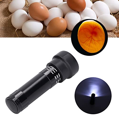 Egg Candler Aluminum Alloy Egg Incubator Light LED Bright Cool Lig ht for Chicken Dark Quail Duck Canary Eggs Candling Checker Light