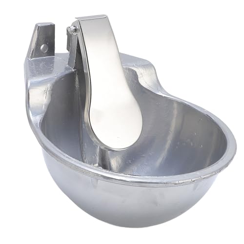 Sorandy Automatic Livestock Waterer Bowl, Stainless Steel Animal Drinking Water Bowl with Dual Float Valve & Quick Hose Connector, Ideal for Cattle Horse Dog Sheep Goat Farm Ranch