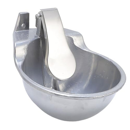 Sorandy Automatic Livestock Waterer Bowl, Stainless Steel Animal Drinking Water Bowl with Dual Float Valve & Quick Hose Connector, Ideal for Cattle Horse Dog Sheep Goat Farm Ranch
